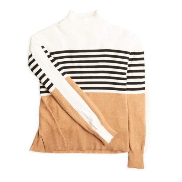 COURT & ROWE Stripe Colorblock Sweater - Picture 3 of 10